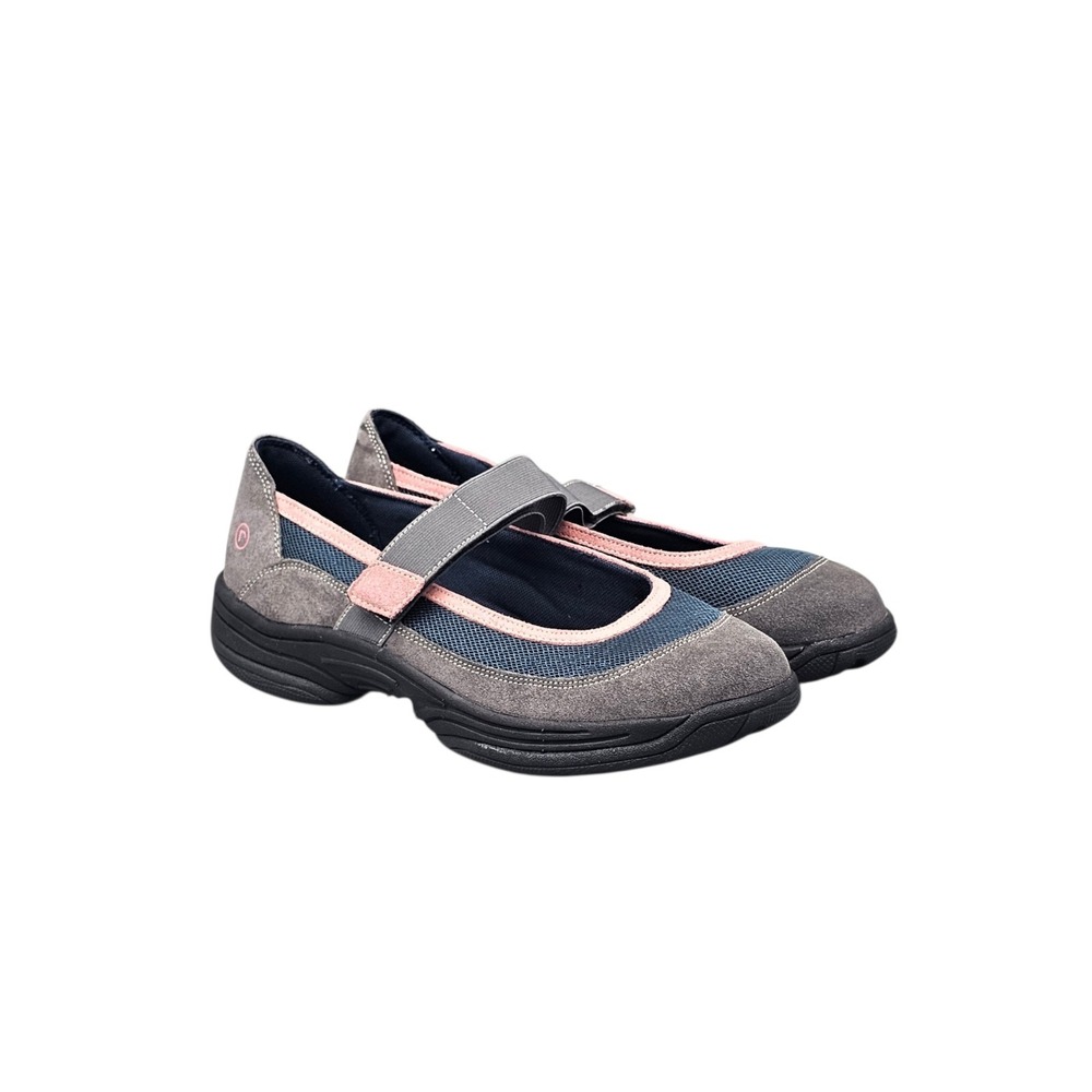 Rockport Women's Size 9.5 US Seaview Grey Adjustable Comfort Mary Janes Shoes